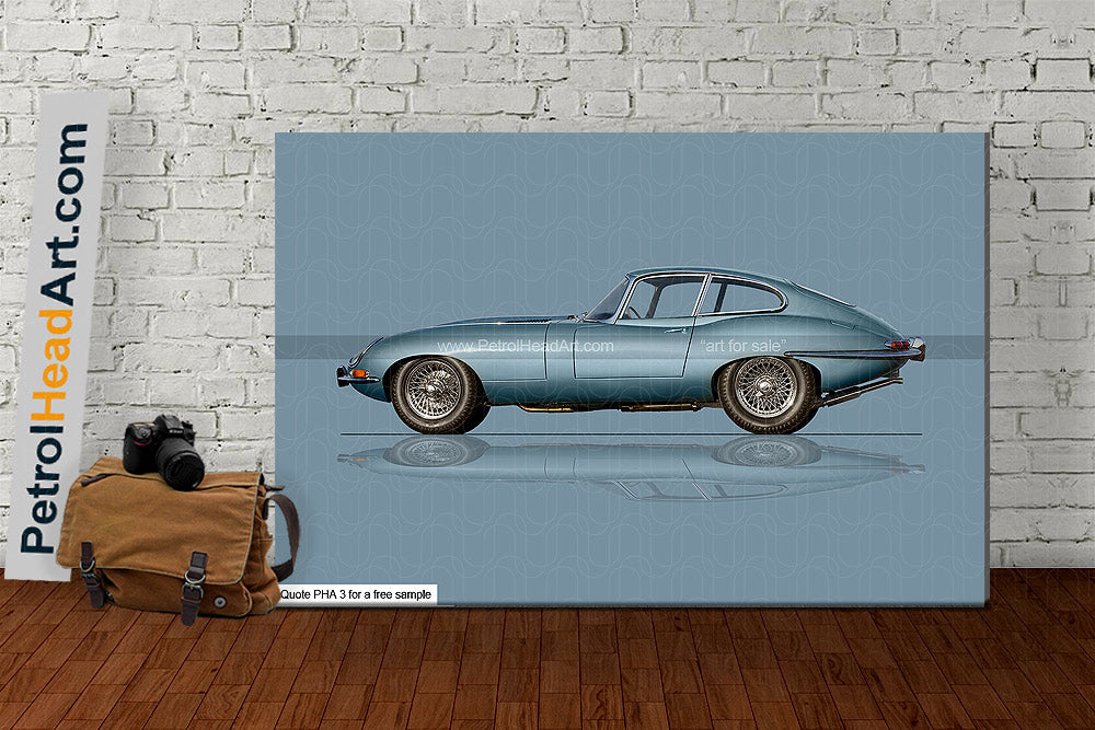 Studio Car Photography E-Type Art For Sale