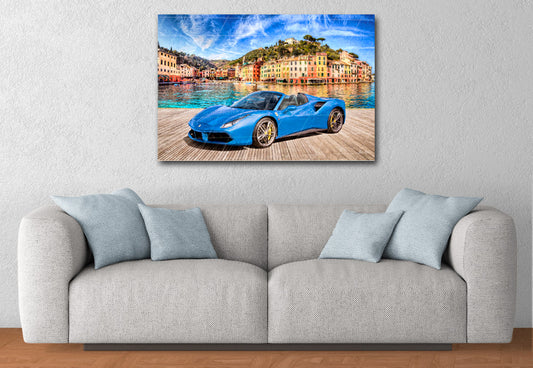 Personalised Ferrari Art Amalfi Coast