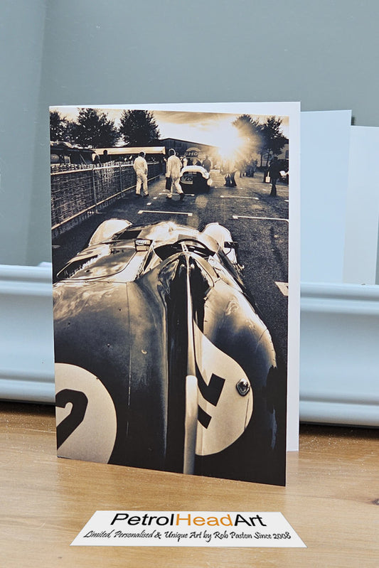 Goodwood Revival D type Greetings Card