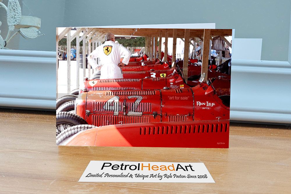 Alfa Romeo P3 Art Greetings Card