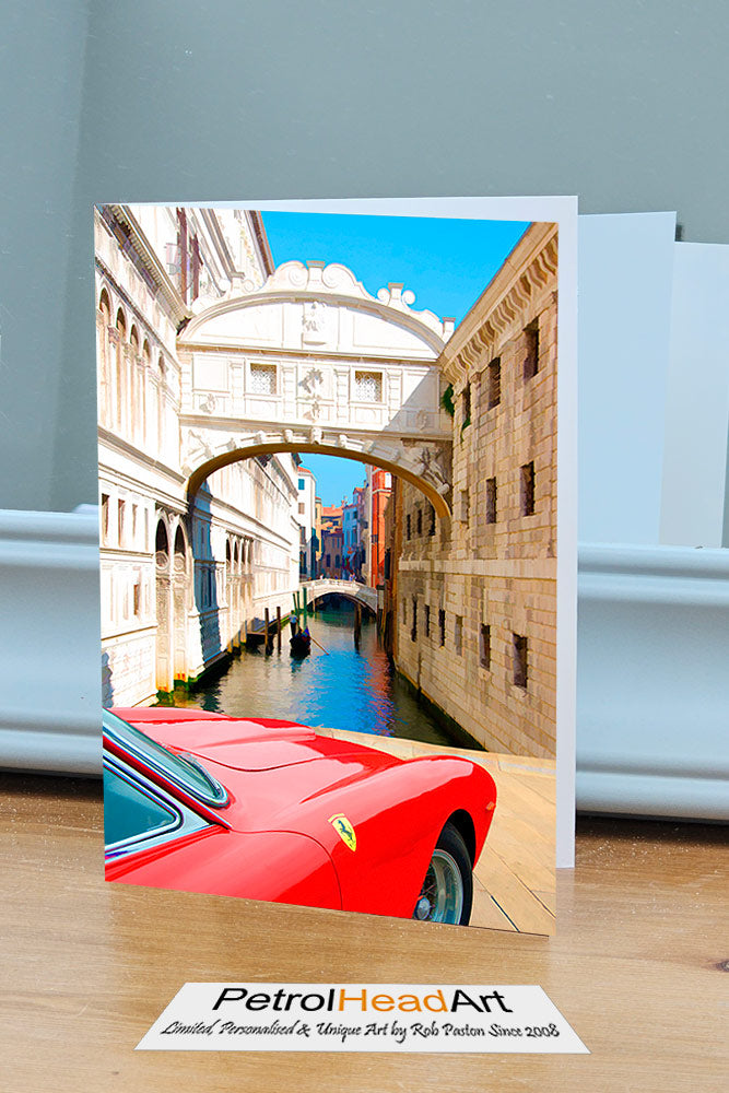 Ferrari Art 3 Greetings Card