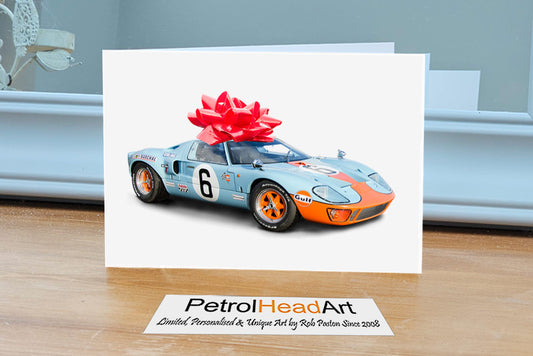 Motoring Gifts GT40 No 6 Greetings Card