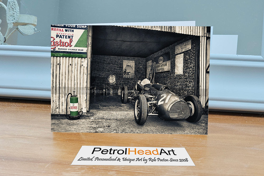 Goodwood Revival Art Greetings Card