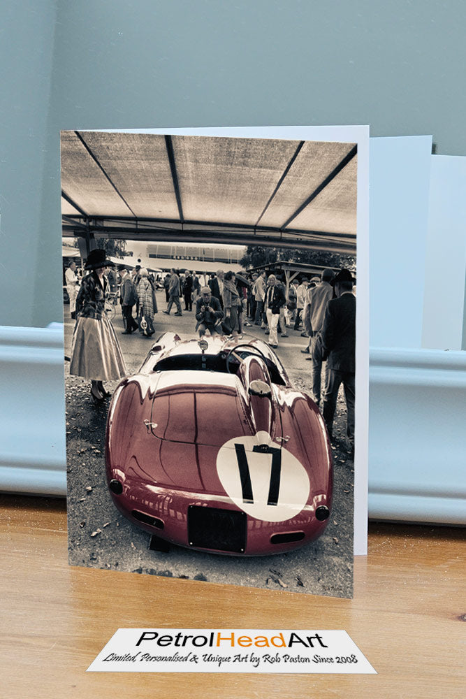 Ferrari Goodwood Revival Art 2 Greetings Card