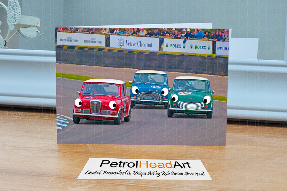 Mini Racing Greetings Card