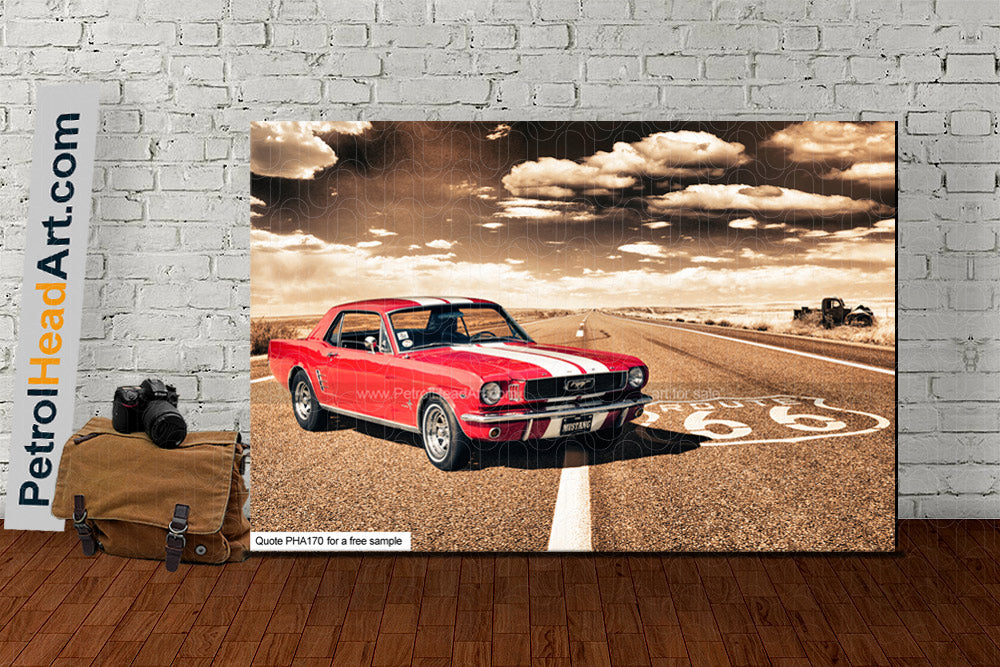 Mustang Art Route 66 Art For Sale