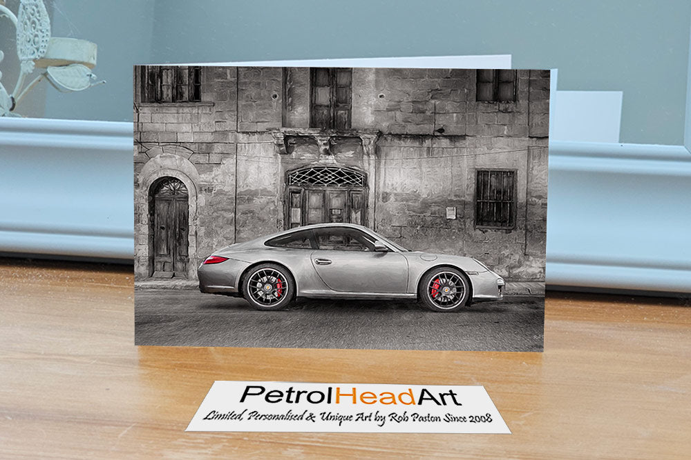 Porsche Art 2 Greetings Card