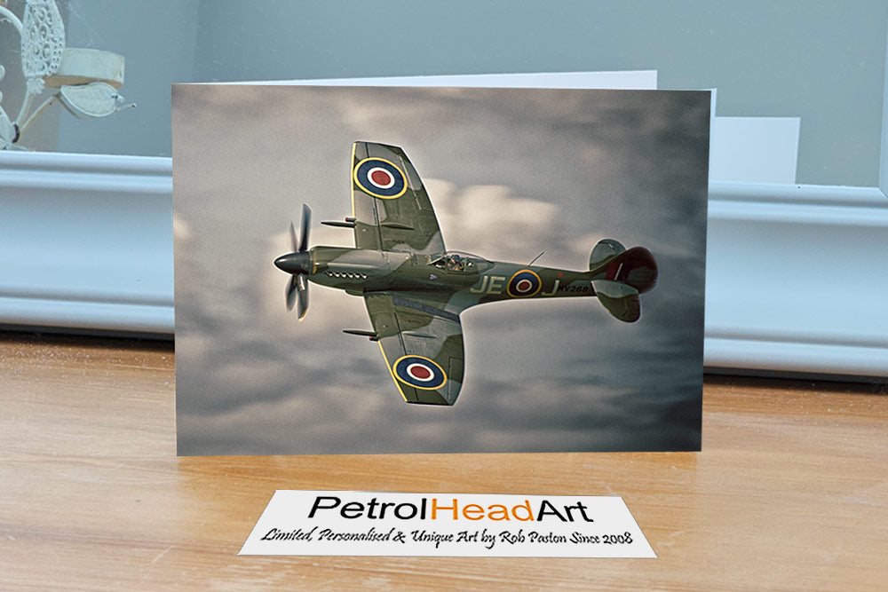 Spitfire Art At Speed Greetings Card