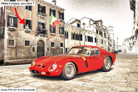 250 GTO art for sale