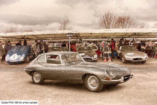 Etype In The Pits Art For Sale