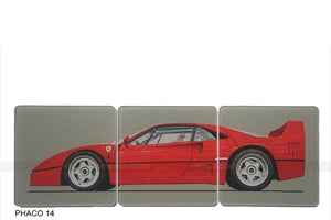 Ferrari F40 Art Coasters