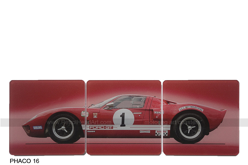 Ford GT40 Red Art Coasters