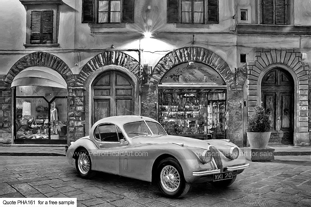 XK 120 Art For Sale