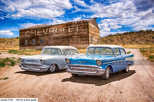 Chevy Bel Air Art Greetings Card