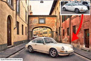 Classic Car Art Archway To Florence Background