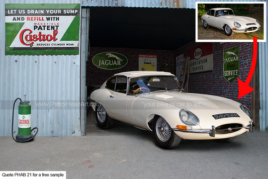 Classic Car Backgrounds Castrol Garage Art Background