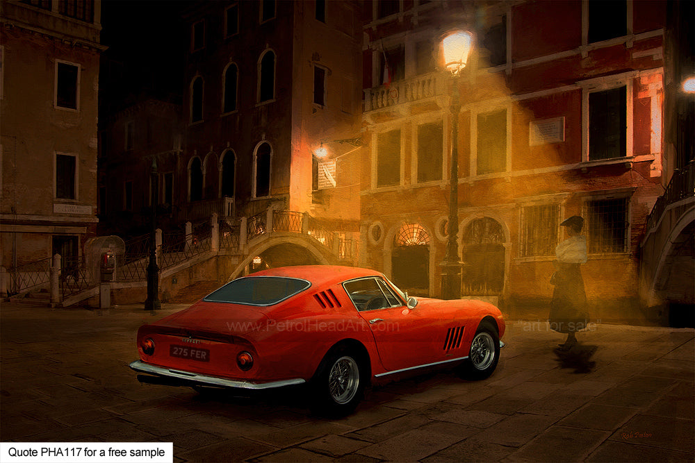 Ferrari Art 275 In Venice Art For Sale