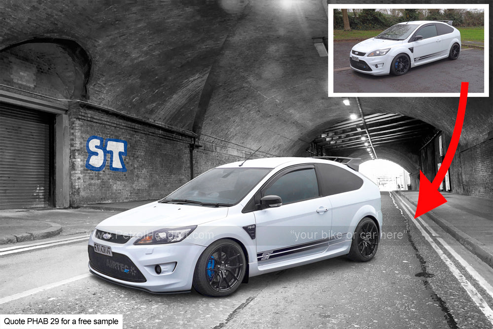 Ford Focus Art Background