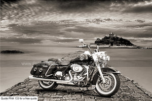 Harley Roadking Art 2 Greetings Card