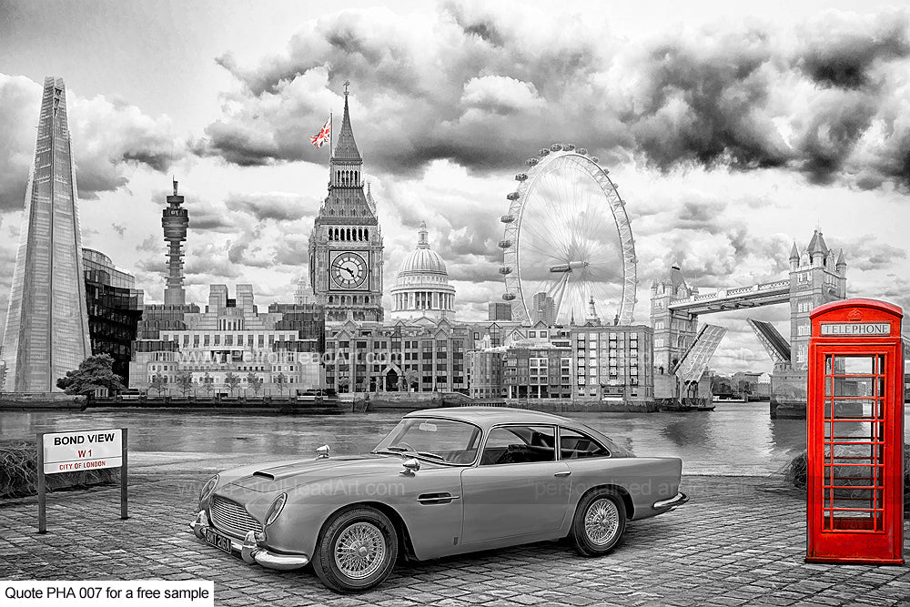 James Bond Db5 Art For Sale