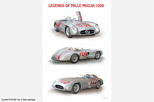 Mercedes Mille Miglia Art For Sale