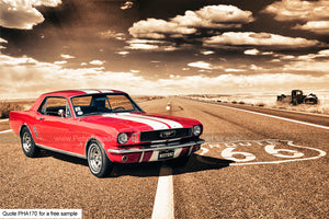 Mustang Art Route 66 Art For Sale