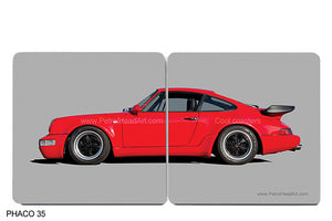 Porsche 911 Art Coasters