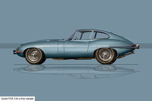 Studio Car Photography E-Type Art For Sale